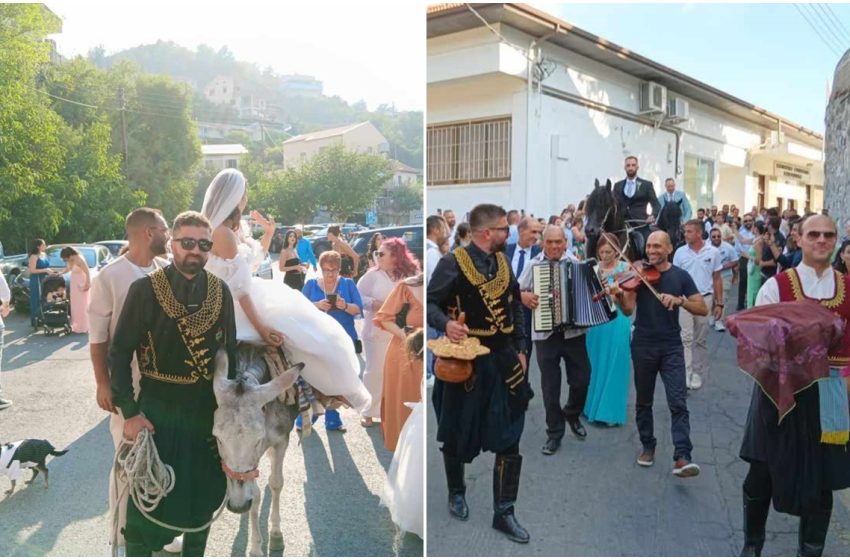  Ένας παραδοσιακός γάμος με άλογα και γαϊδούρια στην Κυπερούντα (photos)