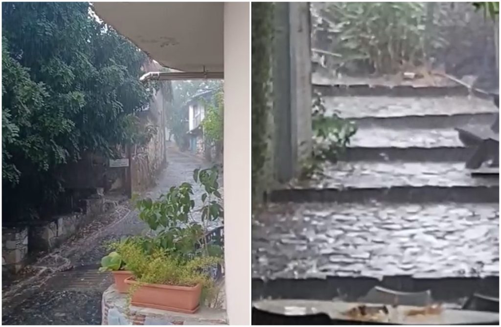 ΒΙΝΤΕΟ: «Άνοιξαν» οι ουρανοί στις ορεινές περιοχές