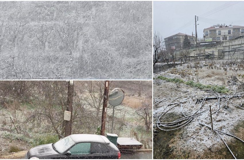  ΒΙΝΤΕΟ: Χιόνισε στην Κυπερούντα! Αρχίσε να «ντύνεται» στα λευκά το χωριό (ΦΩΤΟΣ)