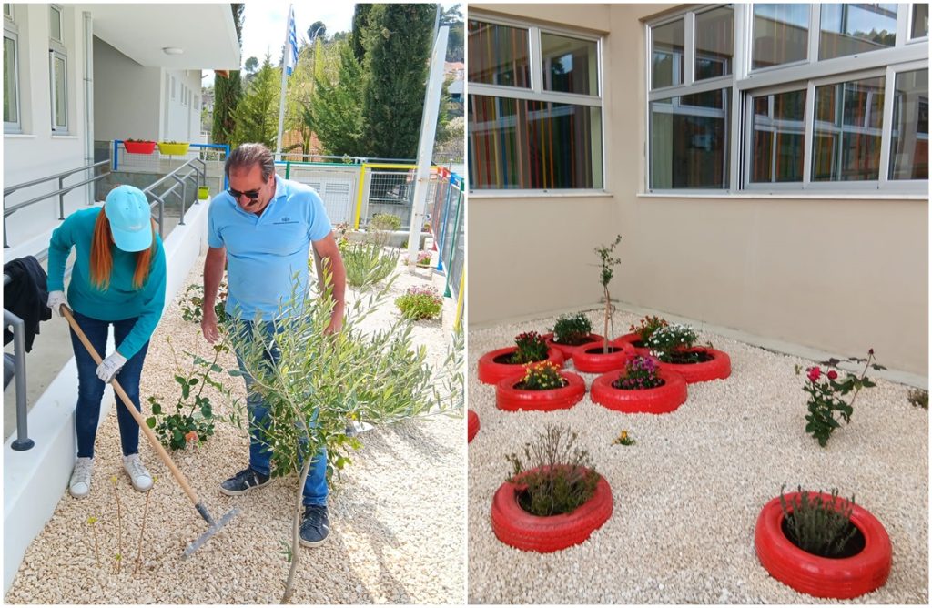 Πραγματοποιήθηκε εθελοντική δράση στους χώρους πρασίνου του Δημοτικού Σχολείο Κυπερούντας (ΦΩΤΟΣ)