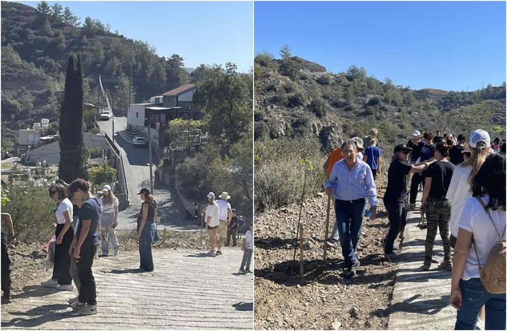 Πραγματοποιήθηκε με μεγάλη επιτυχία η εθελοντική δενδροφύτευση στον Άγιο Παύλο