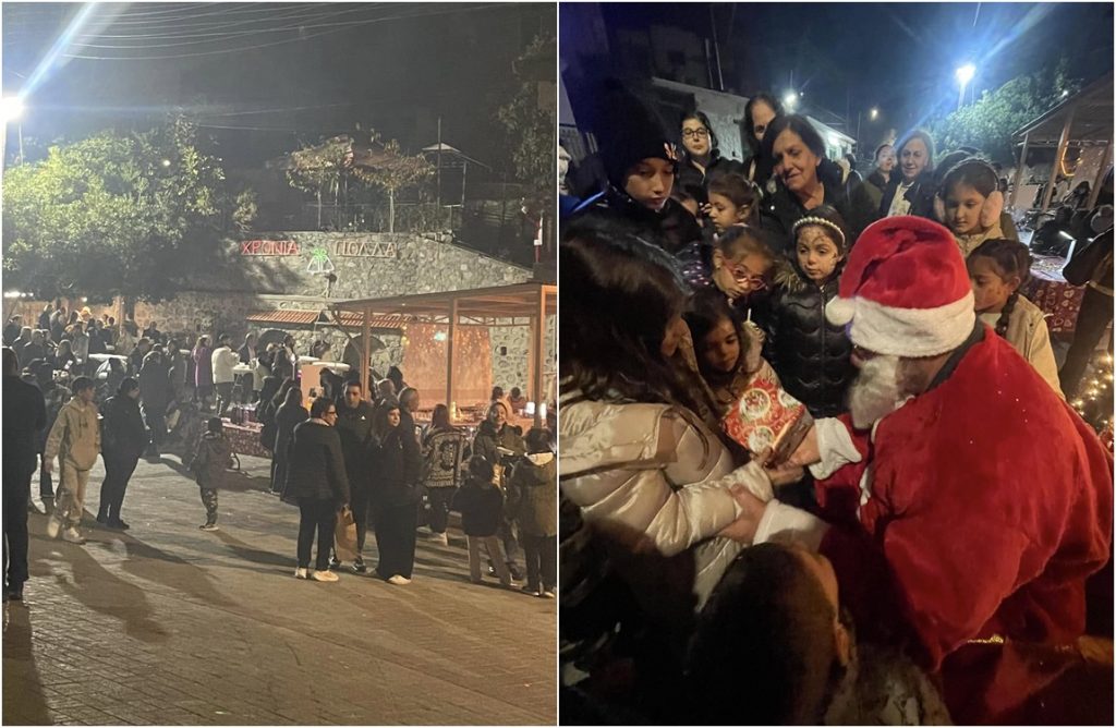 Ο Άγιος Βασίλης επισκέφθηκε τον Άγιο Παύλο, μοίρασε δώρα και φώτισε το Χριστουγεννιάτικο Δέντρο!