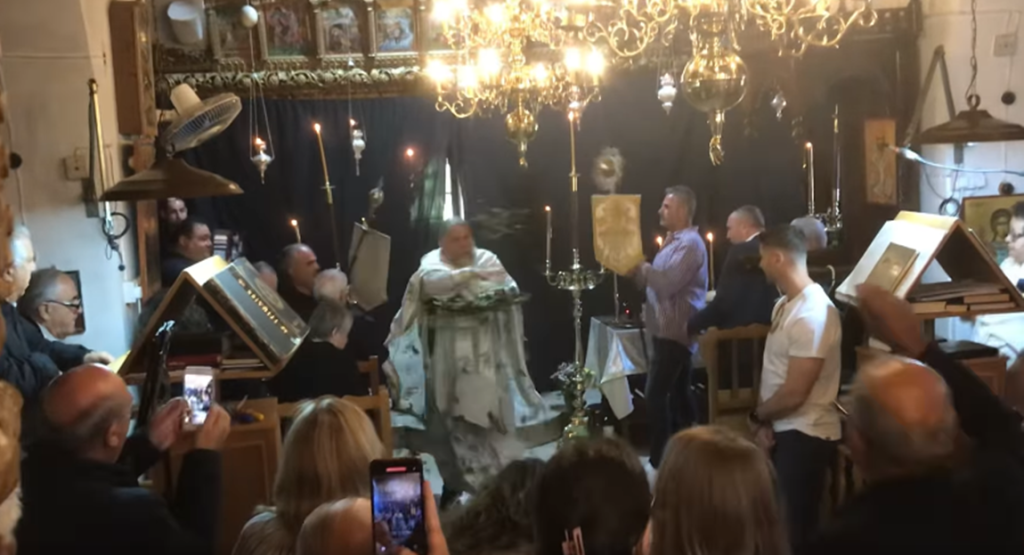 Στην Άλωνα ο πατέρας του Φειδία για το «Ανάστα ο Θεός» στον Ιερό Ναό Αγ. Γεωργίου