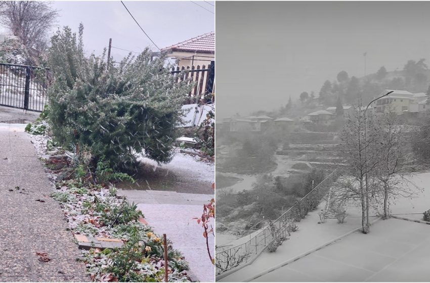  Στα λευκά ντύθηκαν χωριά της Πιτσιλιάς – Μαγευτικό τοπίο