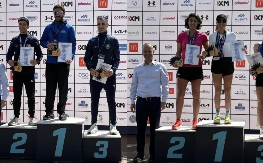  Νικήτρια γι’ άλλη μια φορά στον Μαραθώνιο Λεμεσού η Σταυρούλα Θρασυβούλου από τον Αγρό